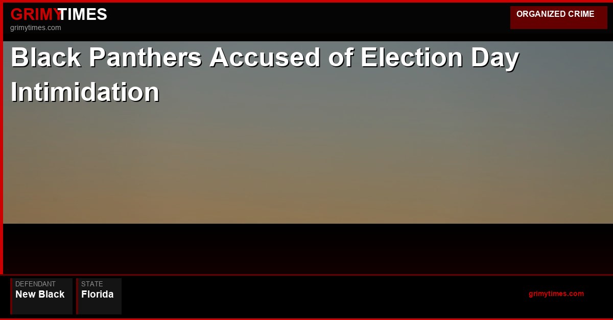 Black Panthers Accused of Election Day Intimidation — New Black — Florida
