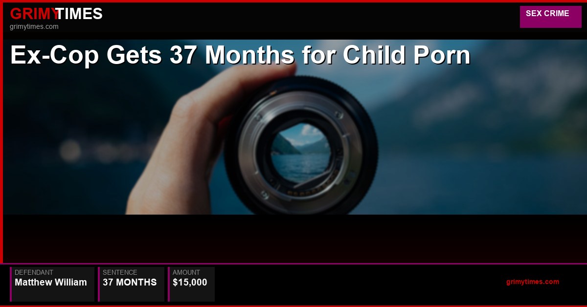Ex-Cop Gets 37 Months for Child Porn