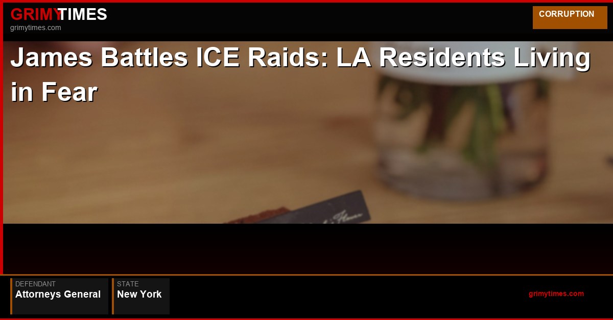 James Battles ICE Raids: LA Residents Living in Fear — Attorneys General — New York