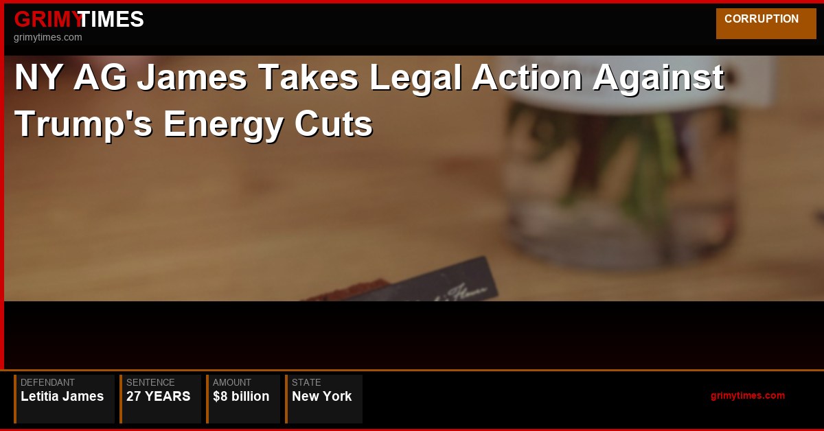NY AG James Takes Legal Action Against Trump's Energy Cuts — Letitia James — 27 Years — New York