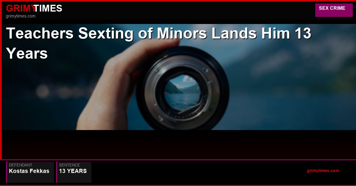 Teacher’s Sexting of Minors Lands Him 13 Years